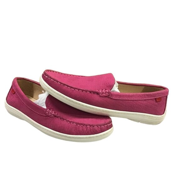 MARC JOSEPH NEW YORK BROADWAY LEATHER SLIP ON FLATS PINK 5.5-EUC! - Picture 2 of 7